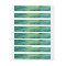 Blue Green and Gold Splatter Custom Wrap Label
