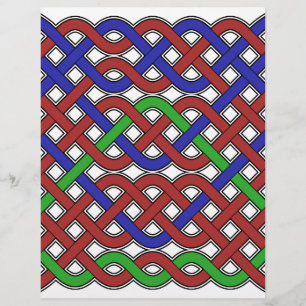 Blue, Green and Red Celtic Knots