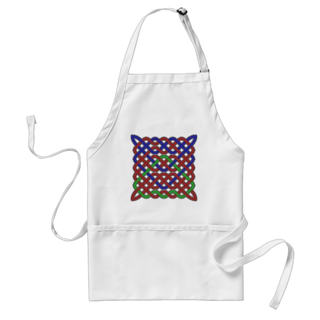Blue, Green and Red Celtic Knots Standard Apron (Front)