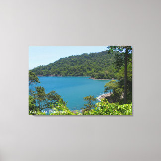 Blue Green Bay Landscape Travel Photo Indonesia Canvas Print