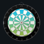 Blue Green Black And White Dartboard<br><div class="desc">Blue Green Black And White Dart Board</div>