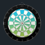 Blue Green Black And White Dartboard<br><div class="desc">Blue Green Black And White Dart Board</div>