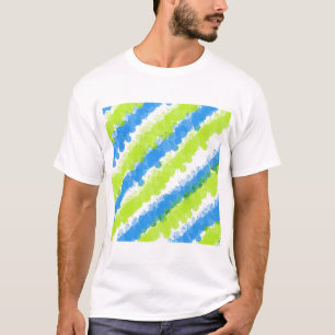 Blue & Green Bright Splatter T-Shirt