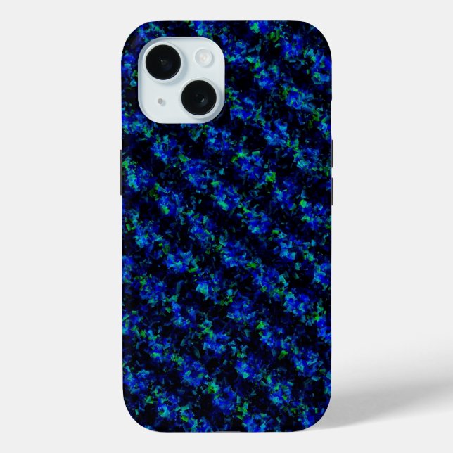 Blue Green Broken Glass Pattern Case-Mate iPhone Case (Back)