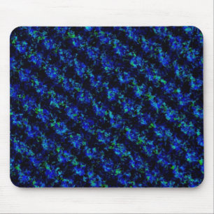 Blue Green Broken Glass Pattern Mouse Mat