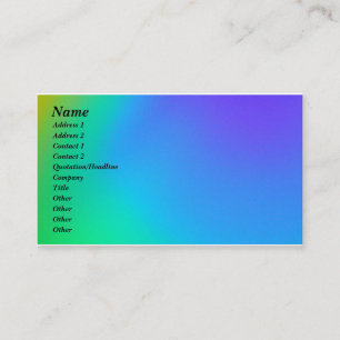 Blue & Green Business Card
