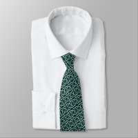 Blue Green Celtic Knot Irish Tie