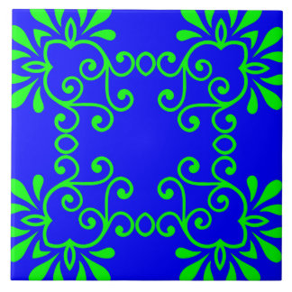 Blue & Green Ceramic Tile