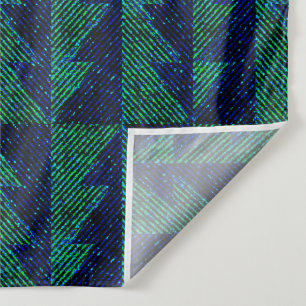 Blue, green Christmas trees.  Tapestry