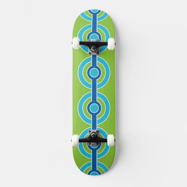 Blue / Green Circles skateboards (Front)