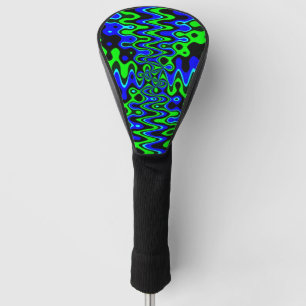 Blue & Green Colorful Psychedelic Golf Head Cover