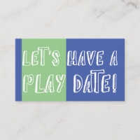 Blue Green Colour Block Playful Play Date