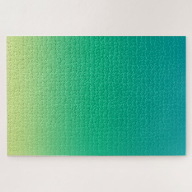 Blue Green Colour Gradient Jigsaw Puzzle (Horizontal)