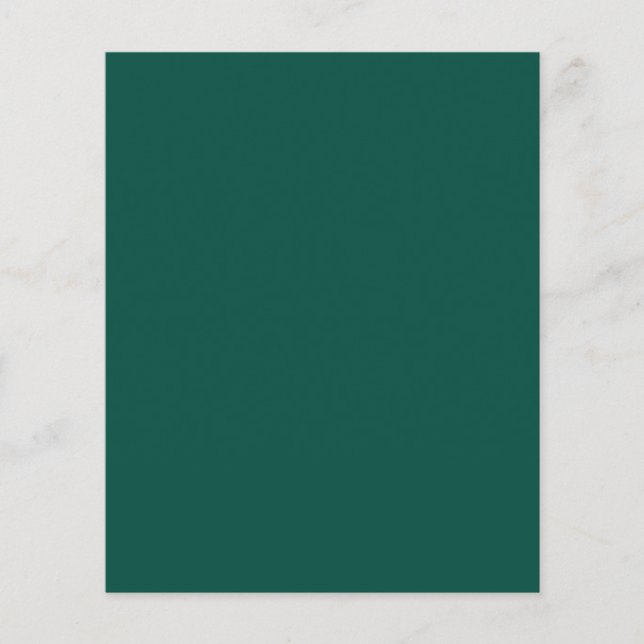 Blue-green (colour wheel) Deep Sea Green  Flyer (Front)