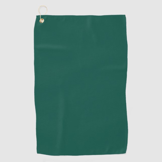 Blue-green (colour wheel) Deep Sea Green Golf Towel (Front)