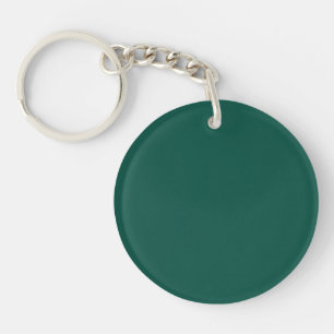 Blue-green (colour wheel) Deep Sea Green  Key Ring