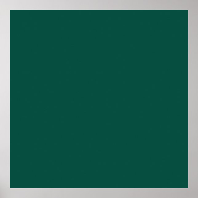 Blue-green (colour wheel) Deep Sea Green  Poster (Front)