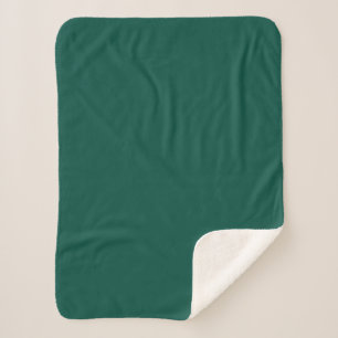 Blue-green (colour wheel) Deep Sea Green  Sherpa Blanket