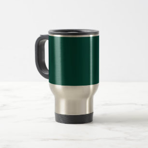 Blue-green (colour wheel) Deep Sea Green  Travel Mug