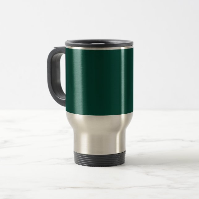 Blue-green (colour wheel) Deep Sea Green  Travel Mug (Front Left)
