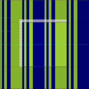 Blue & Green Coloured Lines/Stripes Pattern Fabric