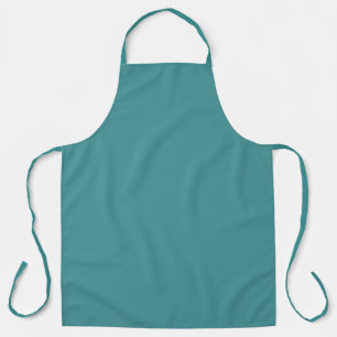 Blue Green Denim Smokey Topaz Solid Colour Apron