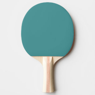 Blue Green Denim Smokey Topaz Solid Colour Ping Pong Paddle