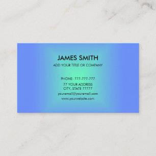 Blue Green Diamond Gradient Modern Business Card