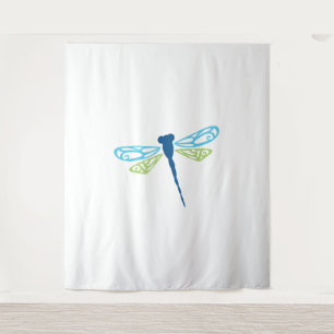 Blue & Green Dragonfly Tapestry