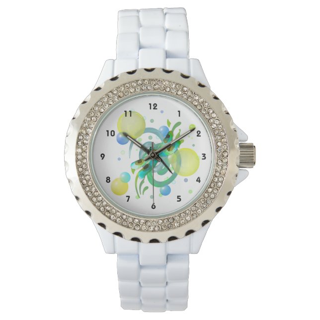 Blue Green Dragonfly Watch (Front)