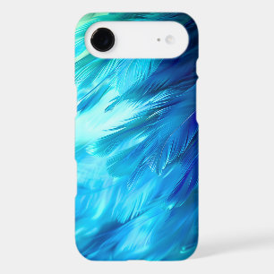 Blue Green Feather Abstract