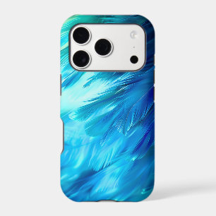 Blue Green Feather Abstract