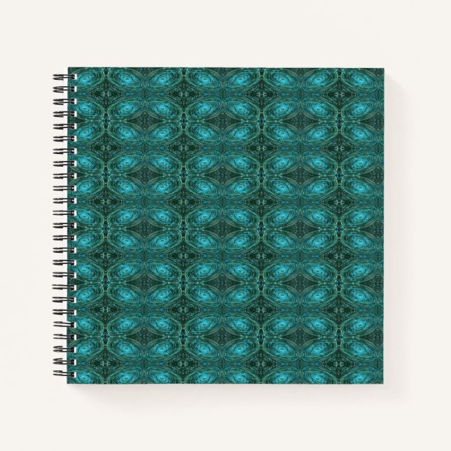 Blue Green Galaxy Notebook (Front)