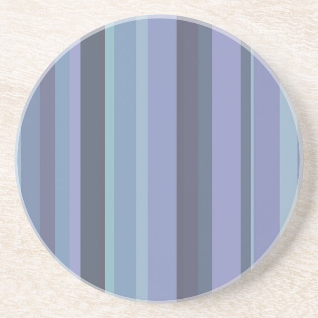 blue-green horizontal stripes coaster (Front)