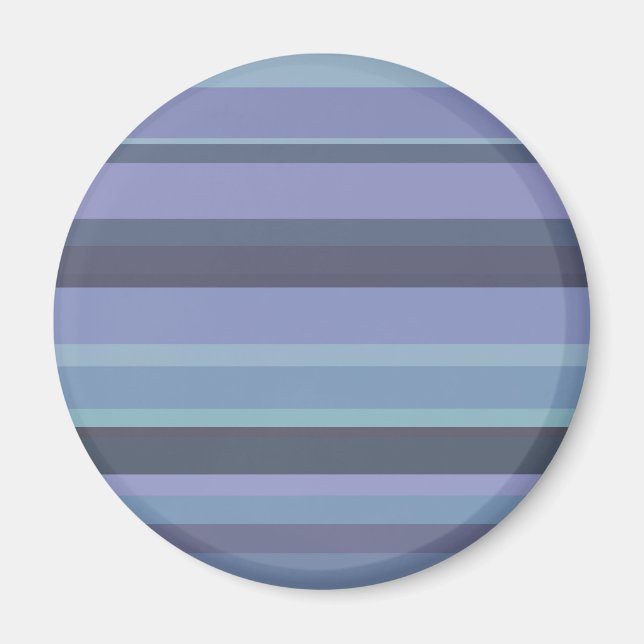 blue-green horizontal stripes magnet (Front)