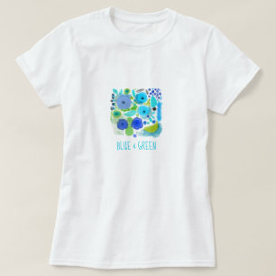 Blue & green  Illustration t-shirt collection