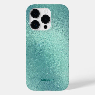 Blue-green iridescent shimmering background Case-Mate iPhone 14 pro case