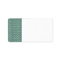 BLUE GREEN KNIT Address Labels