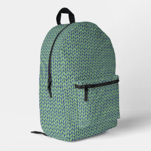 BLUE GREEN KNIT Backpack