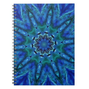 Blue Green Mandala Notebook