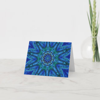 Blue Green Mandala Notecards