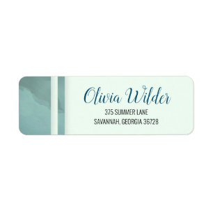 Blue Green Marble Border