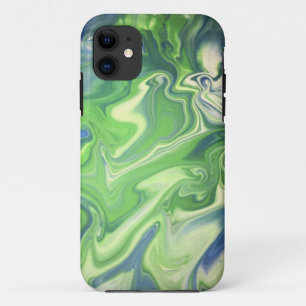 Blue-Green Marbled Phone Case