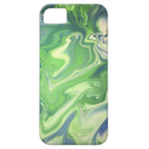 Blue-Green Marbled Phone Case