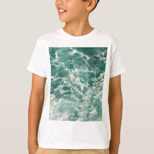 Blue Green Ocean Waves T-Shirt