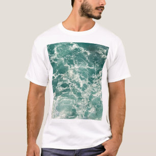 Blue Green Ocean Waves T-Shirt
