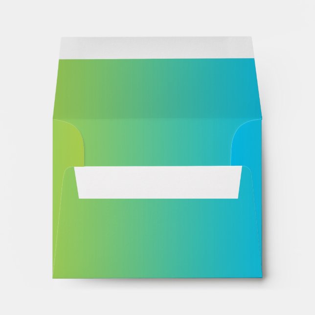 Blue & Green Ombre Envelopes (Back (Bottom))