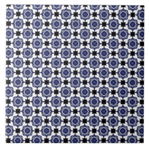 Blue & Green pattern #1 Tile