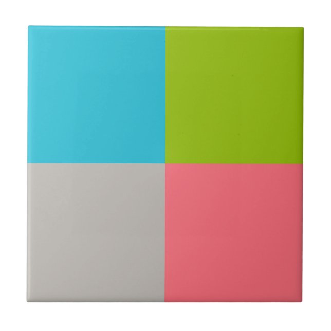 Blue Green Pink Grey Tile (Front)