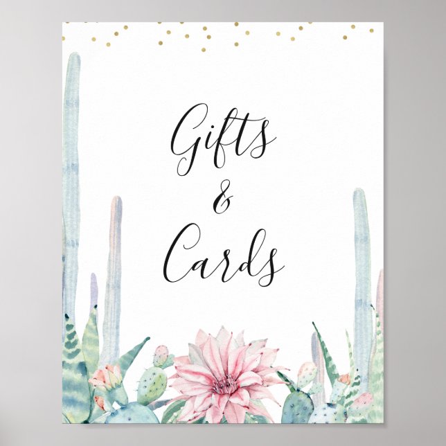 Blue Green Pink Taco Bout A Baby Baby Shower Sign (Front)